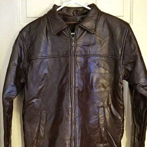 HABAND Executive Brown Soft Leather Jacket - Small